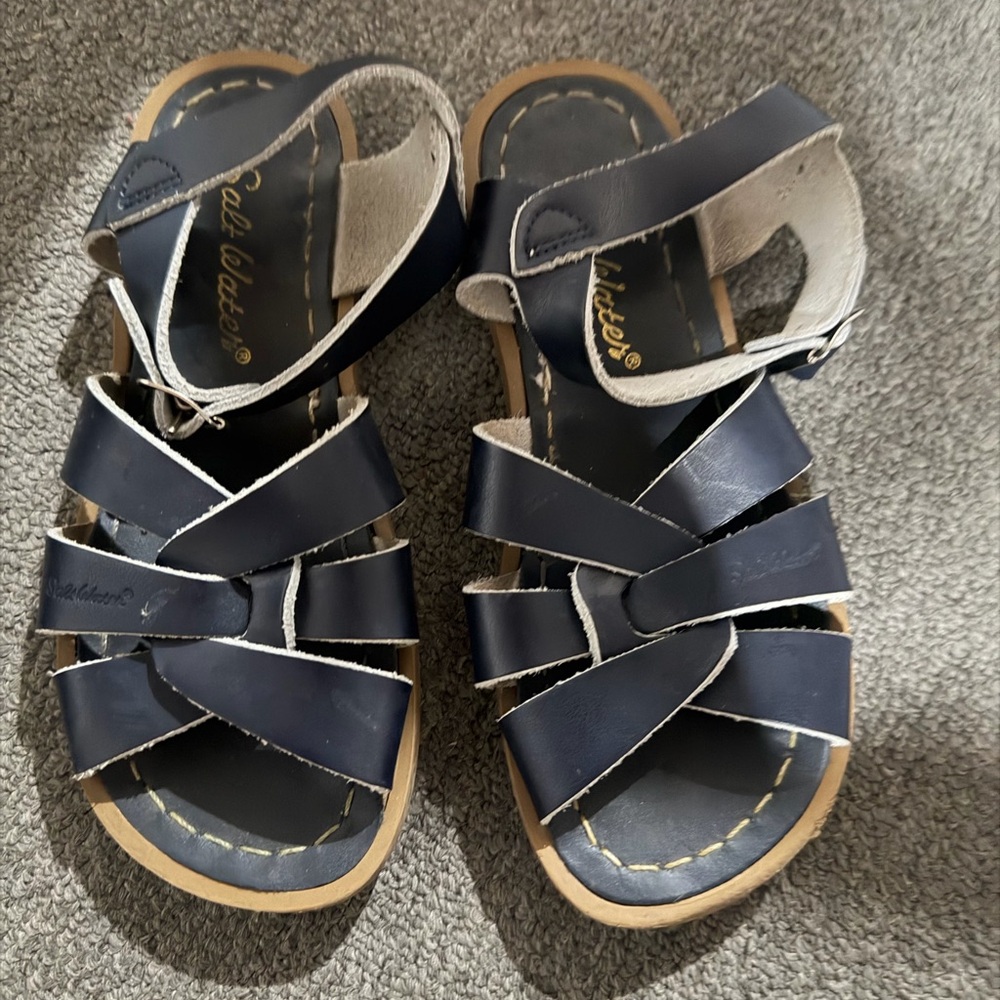 Toddler Saltwater Navy Sandals